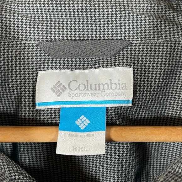 Men’s Columbia black/gray Long Sleeve Button Front Shirt Size XXL - Picture 4 of 5